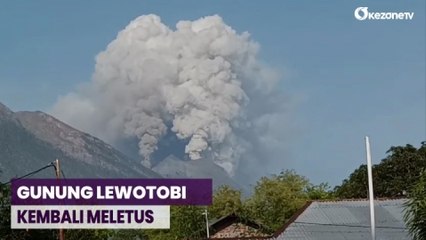 Gunung Lewotobi Kembali Meletus Pagi Ini, Semburkan Abu Vulkanik Setinggi 1.500 Meter