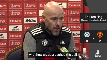 Video herunterladen: Ten Hag taking FA Cup 'seriously' after Wigan win