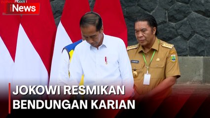 Resmikan Bendungan Karian, Jokowi: Salah Satu yang Terbesar di RI