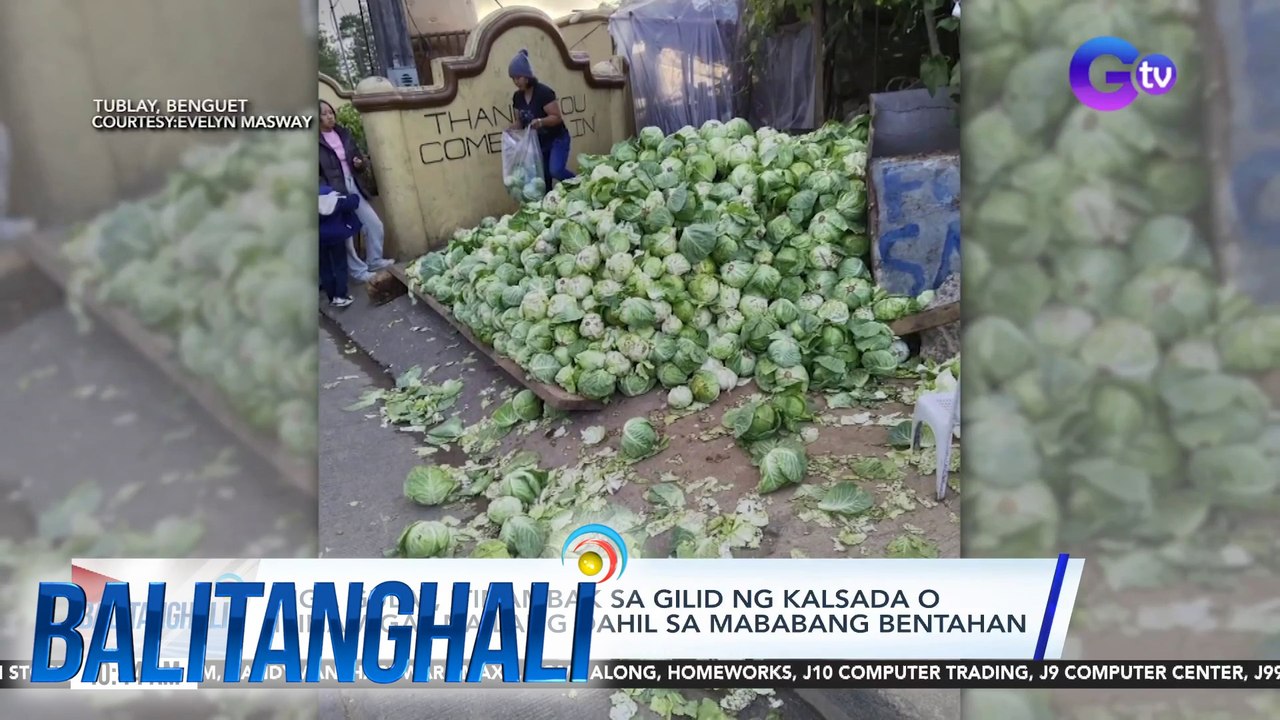 Mga gulay, itinambak sa gilid ng kalsada o ipinamigay na lang dahil sa mababang bentahan | BT