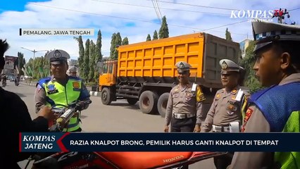 Razia Knalpot Brong, Pemilik Harus Ganti Knalpot di Tempat
