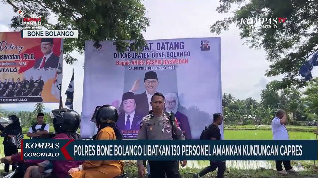 Polres Bone Bolango Libatkan 130 Personel Amankan Kunjungan Capres Anis Baswedan