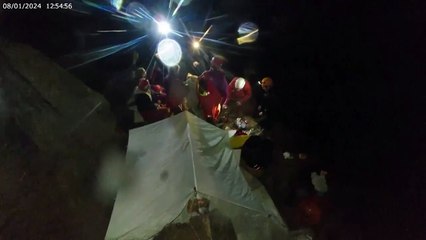 Rescuers free five trapped in flooded Slovenian cave