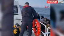 Yunanistan unsurlarınca geri itilen 34 kaçak göçmen kurtarıldı