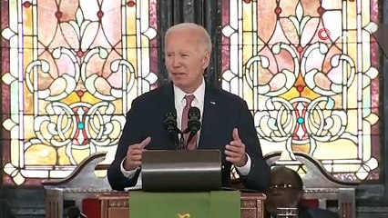 Biden’ın konuşması "Gazze’de ateşkes" sloganları ile kesildi