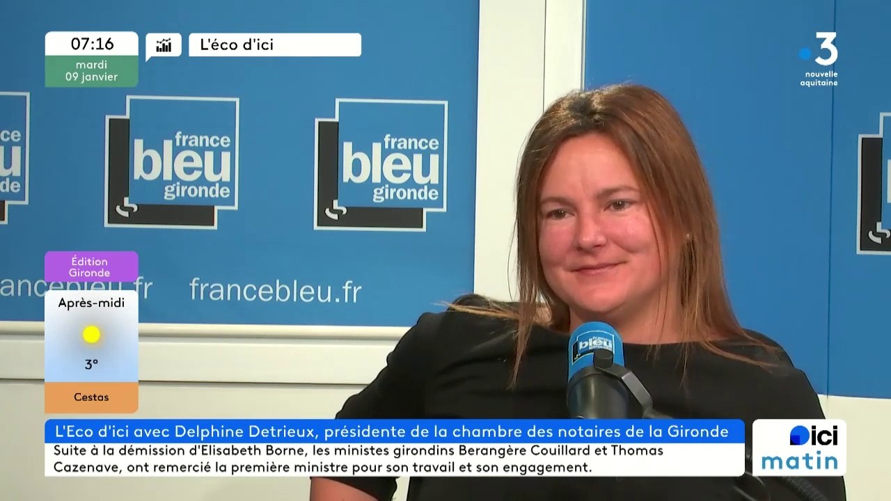 Delphine Detrieux, présidente de la chambre des notaires de la Gironde