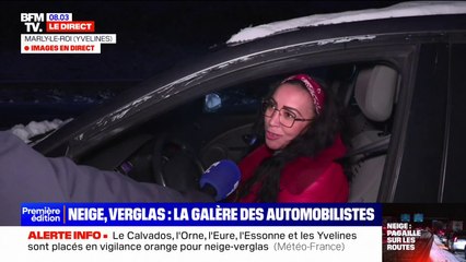 "Je suis là depuis 4h30": une automobiliste prise au piège par la neige sur l'A13 témoigne
