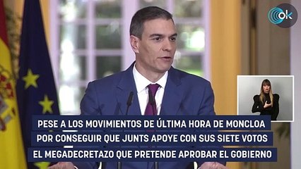 ‘No’ definitivo de Junts al megadecretazo de Sánchez: «Quieren un trágala pero nosotros no somos ERC»