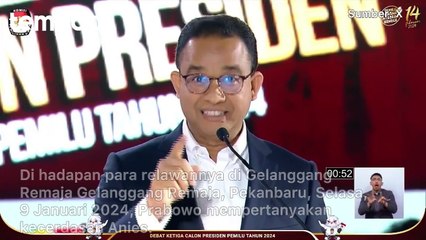Prabowo Subianto Singgung Pertanyaan Anies Baswedan soal Lahan : Dia Pintar atau Goblok Sih?