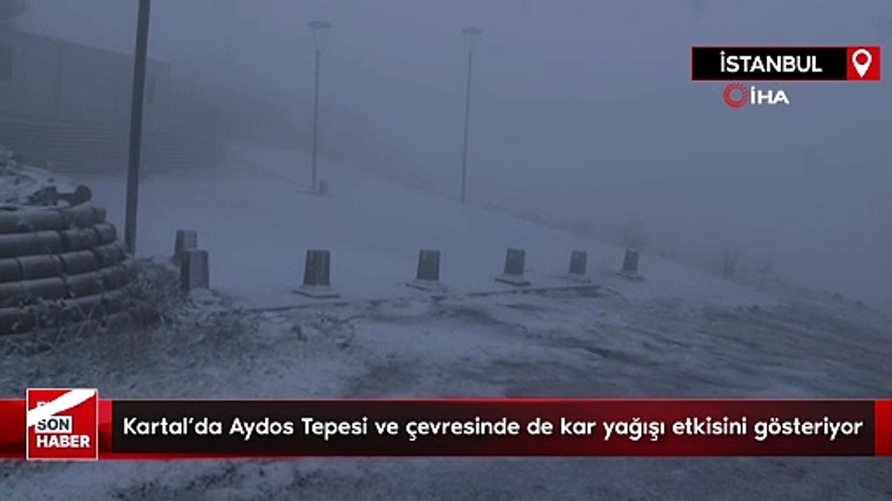 Aydos Tepesi ve çevresinde de kar yağışı etkisini gösteriyor