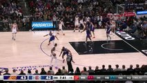 Durant hits the Euro step before making reverse layup
