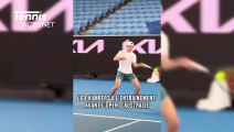Open d'Australie 2024 - Ugo Humbert à l’entraînement dans la Margaret Court Arena avant le début de l’Australian Open