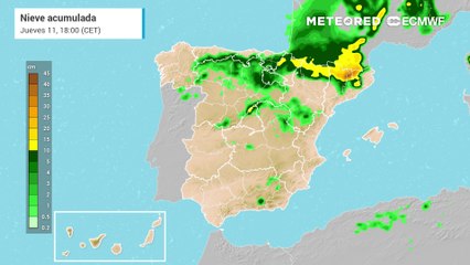 Nevadas de hasta medio metro en el Pirineo catalán