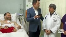 Murat Kurum, Fatih Camii İmamı Usta'yı hastanede ziyaret etti! Cumhurbaşkanı Erdoğan telefonda görüştü