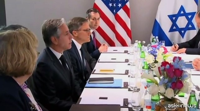 Medio Oriente, Blinken incontra il ministro degli Esteri israeliano Israel Katz