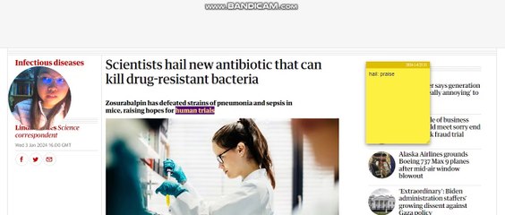 Antibiotic Breakthrough Day 5 Newsreading