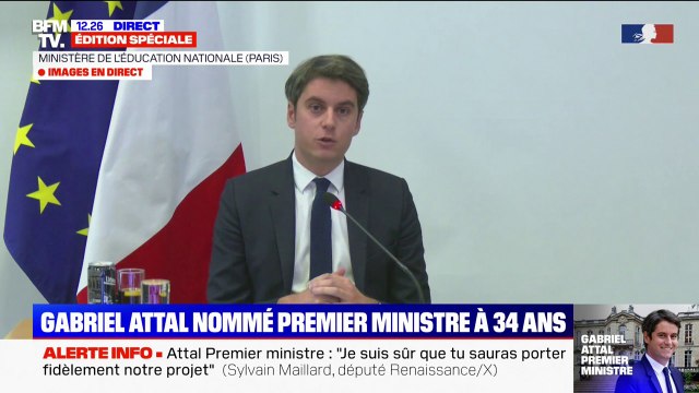 Gabriel Attal aux chefs d'établissements scolaires: Quelles que soient les évolutions à venir, vous me trouverez toujours à vos côtés