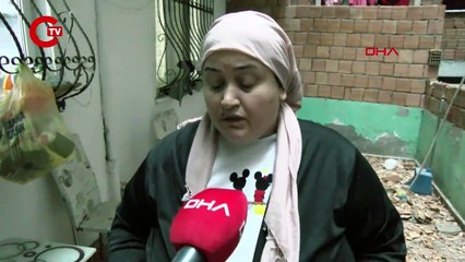 Esenyurt'ta inşaatı devam eden binadan düşen tuğlalar deprem paniği yarattı