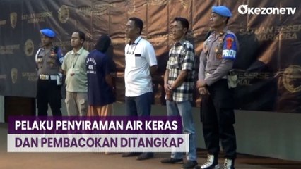 Pelaku Penyiraman Air Keras dan Pembacokan Pedagang Buah Ditangkap