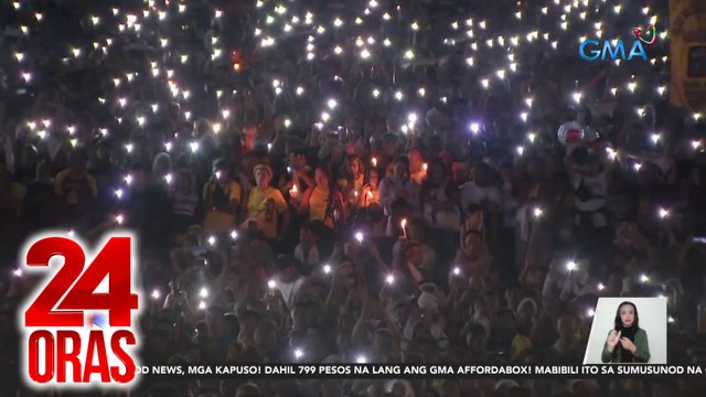 Morning prayer sa Quirino Grandstand bago ang Traslacion, dinagsa ng nasa 1.3-M katao | 24 Oras