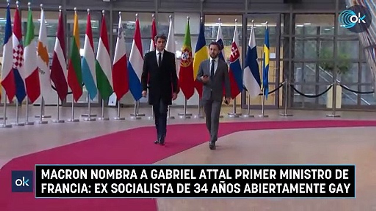 Macron nombra a Gabriel Attal primer ministro de Francia: ex socialista de 34 años abiertamente gay