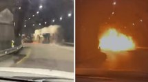 Video: así fue el momento exacto de la explosión del camión de carga en la vía al Llano