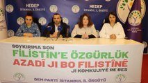 DEM Parti, Filistin için pazar günü İstanbul'da miting yapacak