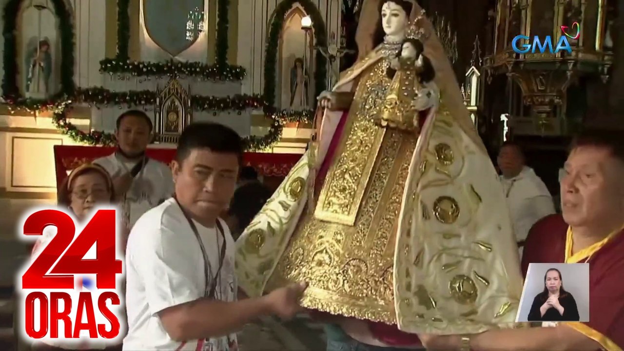 Taunang "dungaw" o "La Mirata" ng Itim na Nazareno at Nuestra Señora del Carmen de San Sebastian, inabangan ng mga deboto | 24 Oras