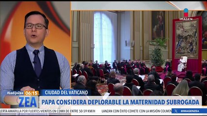 El papa Francisco considera "deplorable" la maternidad subrogada