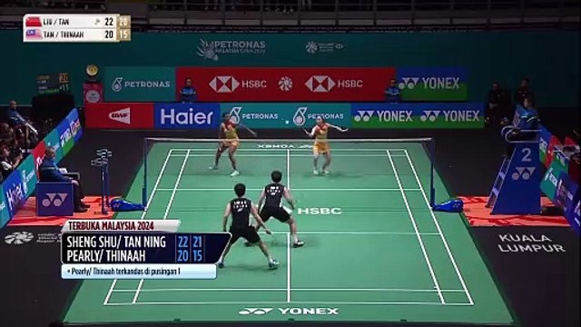 Pearly Tan & M. Thinaah terus bergelut pamerkan prestasi terbaik, tewas pusingan pertama Terbuka Malaysia 2024