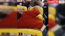 İrlanda'dan gelen uçaktaki sarhoş kadın, uçağı birbirine kattı