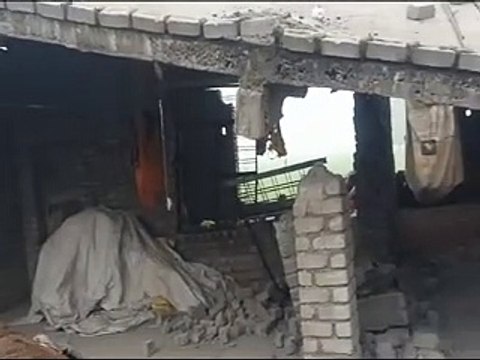 आकाशीय बिजली गिरने से 20 लाख का नुकसान-video