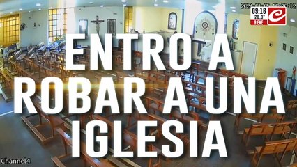 Sin perdón de Dios: entró a una iglesia y se robó varios objetos de valor