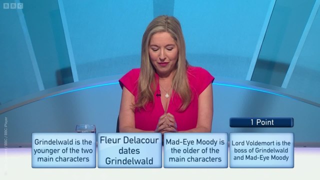 Only Connect viewers claim Victoria Coren Mitchell gives wrong Harry Potter answer