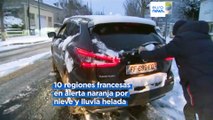 Ola de frío polar en Europa |  La nieve provoca atascos multitudinarios en toda Francia