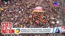 Ilang deboto, nasaktan matapos subukang sumampa sa andas | SONA