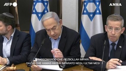 Netanyahu a Hezbollah, "guardate la lezione data ad Hamas"