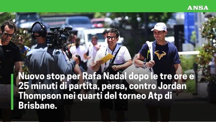 Un 'micro' strappo ferma Nadal, niente Open d'Australia