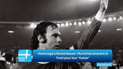 Hommage à Beckenbauer: Munichois bravent le froid pour leur "Kaiser"