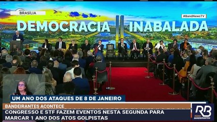 Lula discursa no ato "Democracia Inabalada"