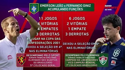Fernando Diniz e Emerson Leão foram interinos da seleção