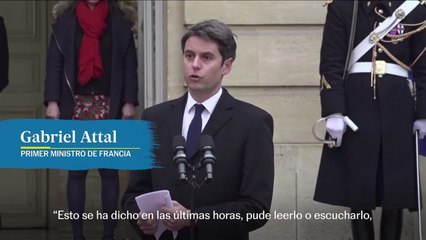 El discurso de Gabriel Attal, el nuevo primer ministro de Francia