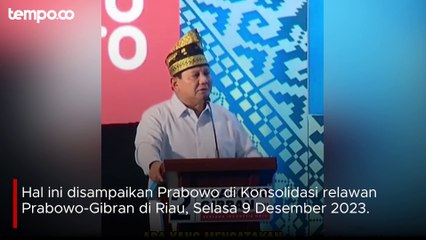 Sindiran Prabowo: Hewan Diberi Makan Baik, Manusia Didukung Balas Kedengkian