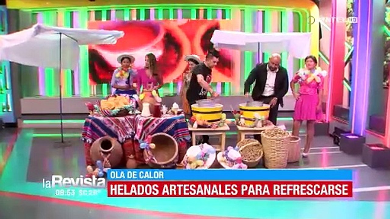 Así fue el divertido momento en que Ronald, Ninoska y Marcelo realizaron helados artesanales