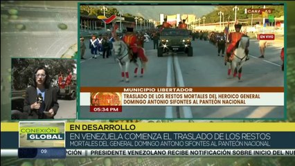 Conexión Global 09-01: Venezuela realiza traslado de los restos del general Domingo Sifontes
