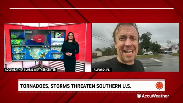 Tornado-warned storms barreling through southern US