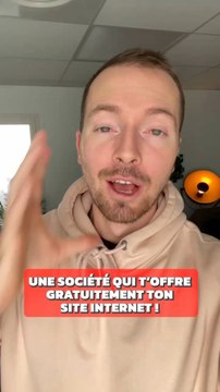 Une societe t’offre ton site internet