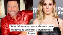 Solo y debajo de un puente: el espeluznante encuentro de Edurne con Chayanne en Los Ángeles