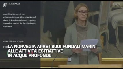 Norvegia, governo apre alle attività estrattive in acque profonde