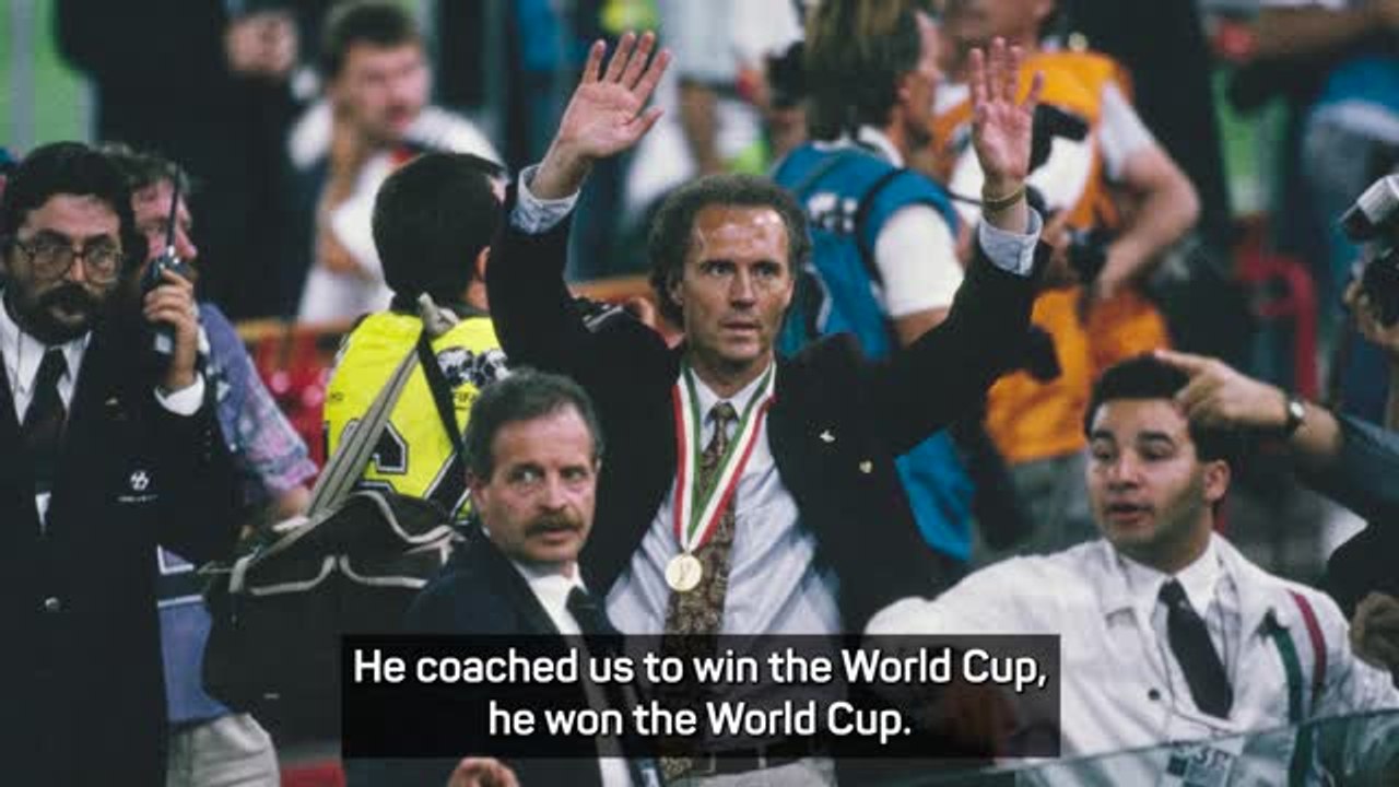 Klinsmann pays tribute to 'father figure' Franz Beckenbauer